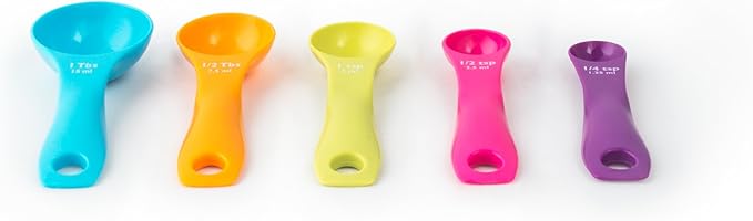 Fox Run 4843 Measuring Spoon Set, 2 x 5 x 1.75, Multicolored