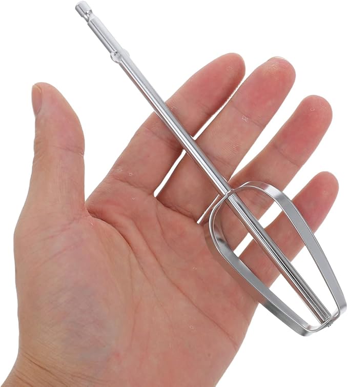 Lurrose Hand Mixer Beaters Attachments 2pcs Stainless Steel Beaters Replacement Whisk Heads for Egg Beating Cream Whisking Baking Kitchen Accessories