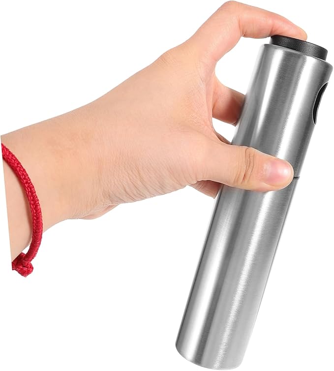 Zerodeko 1pc Stainless Steel Oil Sprayer for Cooking Bbq and Outdoor Activities Portable and Lightweight Multi-purpose Oil Bottle for Vinegar and More