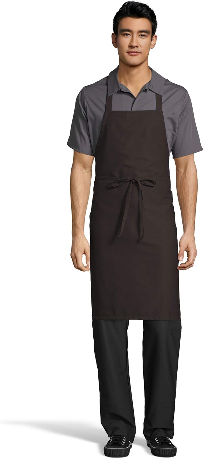 Uncommon Threads Unisex Classic Restaurant Bib Apron for Work Uniform