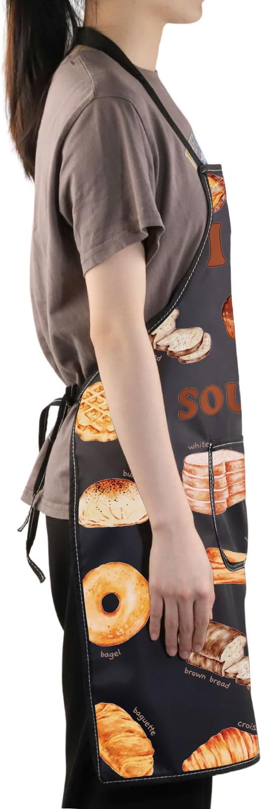 JNIAP Bread Baking Apron Bread Baker Aprons i Loaf Sourdough Baking Mom Gifts Baking Master Apron