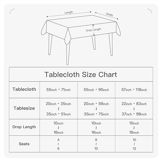 BALCONY & FALCON Rectangular Table Cloth Water Resistant Washable Double-Sided Usable Peach-Skin Fabric Tablecloth for Weddings Holidays Dining Banquets Gardens(Black and Red, 55x95)