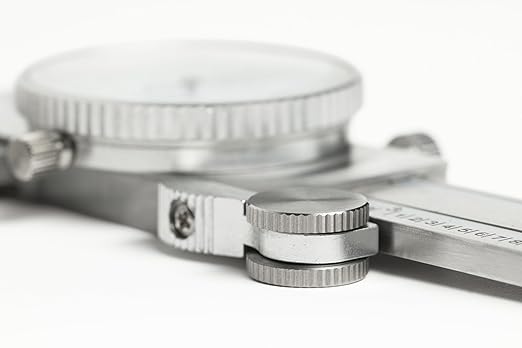 PEC Dial Caliper 0-12 Inch, Stainless Steel Precision Measuring Tool with Shock-Proof Dial, High Accuracy ±0.0015"
