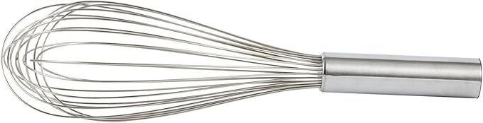 Met Lux 12 x 2.5 x 2.5 Inch Baking Whisk With Ergonomic Handle - Dishwashable Stainless Steel Whisk For Whipping Or Cooking