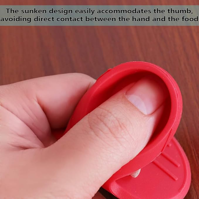 Silicone Pot Holders, YYP Silicone Heat Resistant Pot Holders, Oven Mini Mitts, Cooking Pinch Grips for Kitchen(No More Burning Your Fingers!)- Set of 3, Red