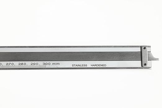 PEC Dial Caliper 0-300mm, Stainless Steel Precision Measuring Tool with Shock-Proof Dial, High Accuracy ±0.03mm