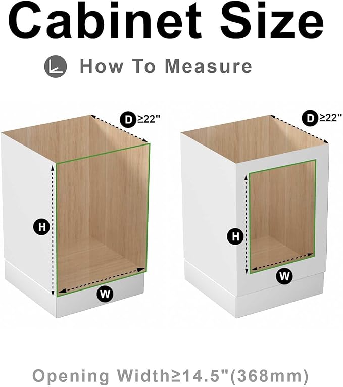 Pull Out Cabinet Organizer, (14½"W x 20" D) Soft Close Slide Out Drawer, 1 Tier Pull Out Cabient Shelf for Kitchen Base Cabinet Under Sink Space, Pantry Organization, Bathroom, Wire Basket