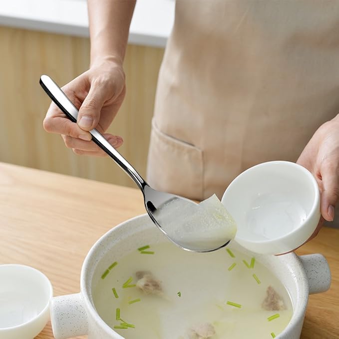 Kekow 8-Piece Stainless Steel Buffet Serving Spoons
