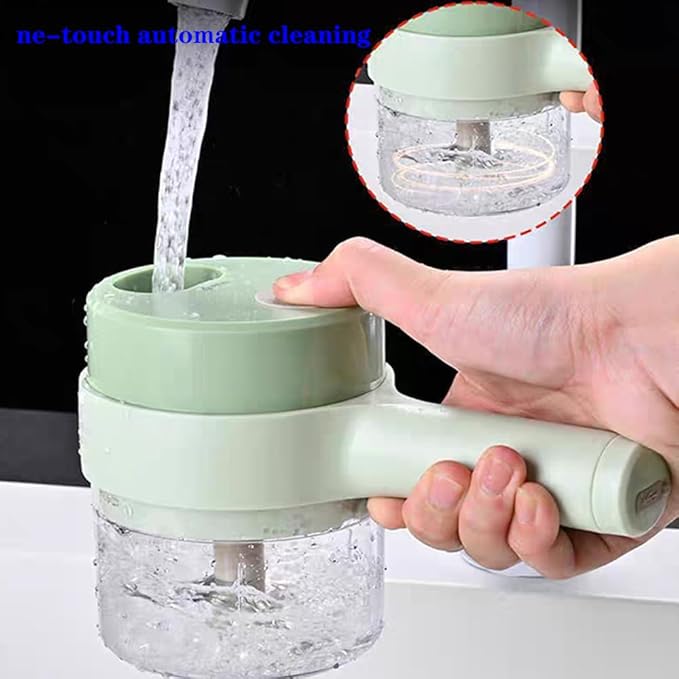 Electric Vegetable Chopper/Mini Food Processor/Food Slicer Hand-Held Grinder and Chopper 2-Purpose Kitchen Helper