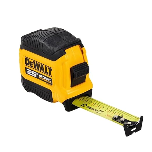DEWALT Atomic Compact Series 25 ft. Tape Measure (DWHT38125S) (Pack of 2)