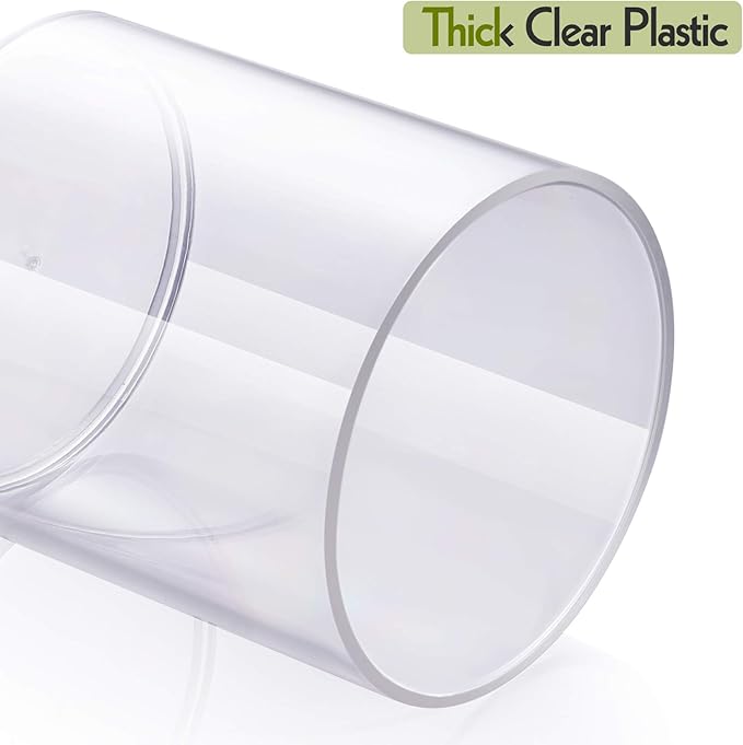 AOZITA 4 Pcs, Acrylic Qtip Holder Dispenser for Cotton Swab, Ball, Round Pads, Floss Picks - Clear Plastic Apothecary Jar Set for Bathroom Canister Storage Organization, Vanity Makeup Organizer