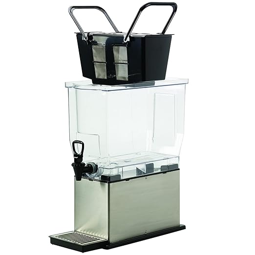 Service Ideas, CBNS3SS, Cold Brew N' Serv System, Cold Brew Coffee Maker, 3 Gallon, Stainless Steel