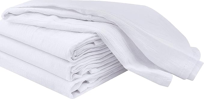 Utopia Kitchen White Flour Sack Towels [192 Pack - 28 x 28 Inch] 100% Cotton Tea Towels for Cleaning & Drying - Highly Absorbent Kitchen Dish Cloth