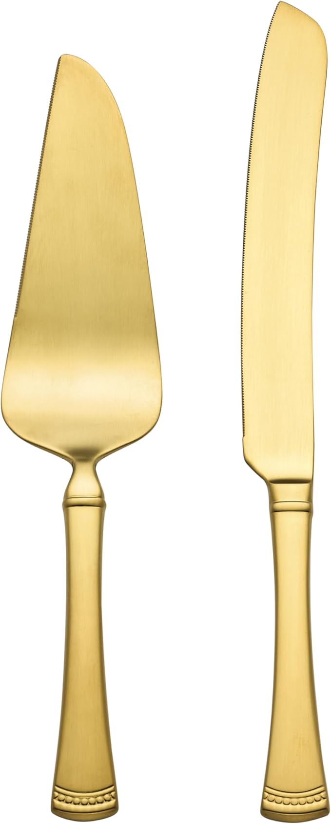 Lenox 897918 Portola Satin Gold 2-Piece Dessert Set
