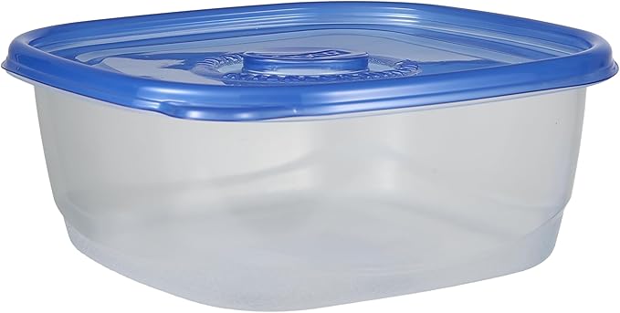 Glad GladWare XL Square Food Storage Containers with Lock Tight Lids, Family Size BPA Free Plastic Containers for Leftovers and Meal Prep, Reusable Dishwasher Safe, 104 Oz, 3 Count