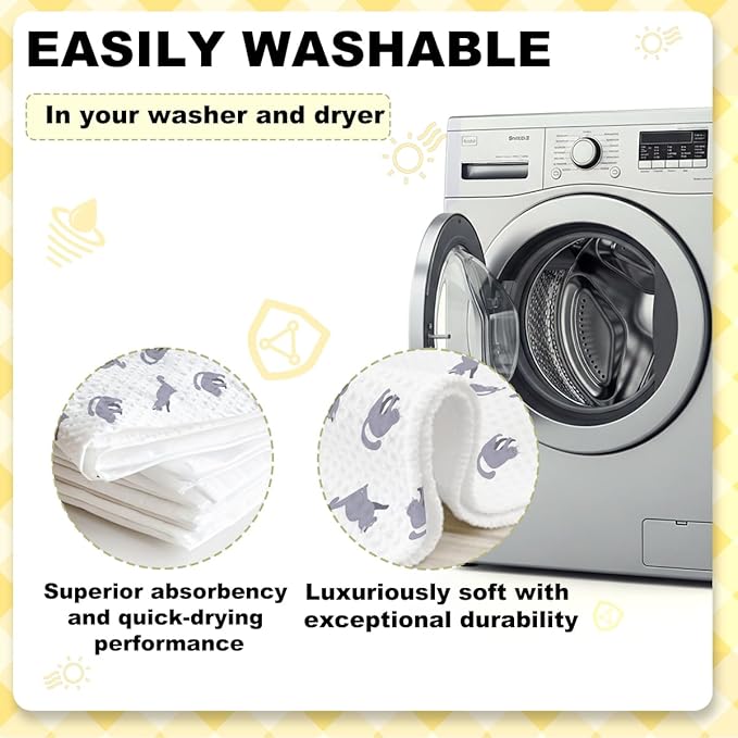 3 Pcs Cute Cat Kitchen Towels, I Love Cats Decorative Absorbent Microfiber Dish Cloth Tea Towel, Waffle Soft Hand Towels for Farmhouse Home Bathroom, Cat Lover Gifts
