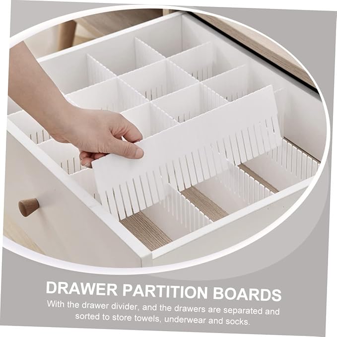 PRETYZOOM 10pcs Home Drawer Separator Multipurpose Drawer Divider Neat Orderly Storage