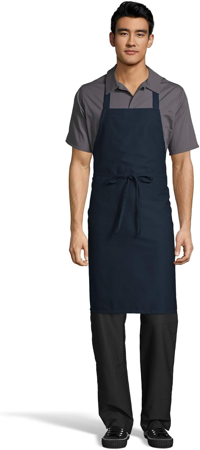 Uncommon Threads Unisex Classic Restaurant Bib Apron for Work Uniform