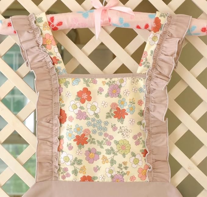 CRB Fashion Kids Cooking Baking Apron | Toddler, Little Girls, Cute Kitchen Chef Aprons