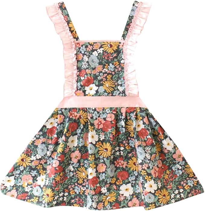 CRB Fashion Kids Cooking Baking Apron | Toddler, Little Girls, Cute Kitchen Chef Aprons