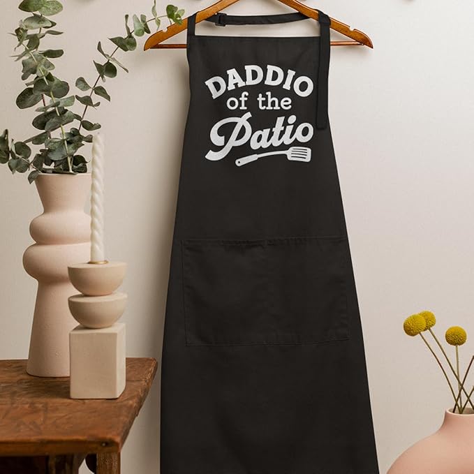 SANDJEST Men's Aprons with Pockets - Funny Aprons for Men BBQ, Kitchen, Cooking - Gifts for Birthday, Birthday