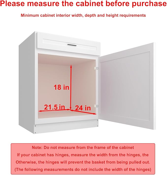 Sikarou Pull Out Cabinet Organizer 20" W x 21" D 2-Tier Individual Slide Out Drawer Pantry Shelf Storage for Kitchen Base Cabinet Organization for Kitchen, Bathroom, Pantry, Chrome