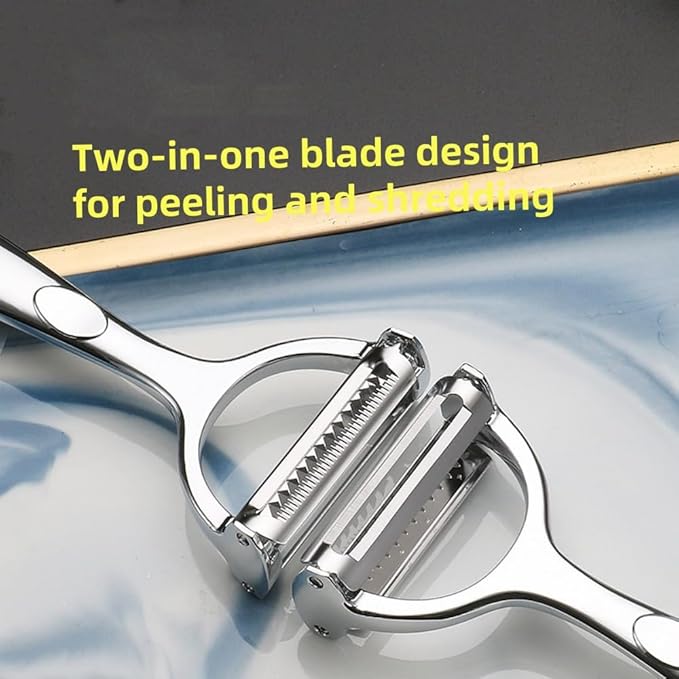Multifunction Vegetable Peeler Julienne Peeler for Kitchen (2-in-1 peeler)