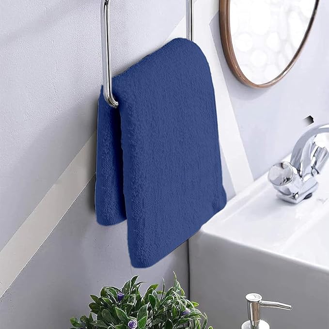 100% Cotton Washcloth 60 Pack|700 GSM|Soft Washcloth For Face|Wash cloths Bulk Pack|Wash cloth For Body And Face|Highly Absorbent|Fingertip Towel|Washcloths For Bathroom|12 x 12 Inche|ROYALBLUE