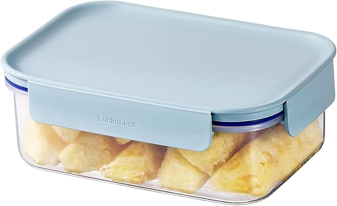 LocknLock HPL413 Classic-Plus Plastic Food Storage Container with Lid for Kitchen, Lunch, Meal Prep, and Leftovers, BPA-Free, Airtight, Leakproof, Microwave, Dishwasher, Freezer-Safe, 420ml