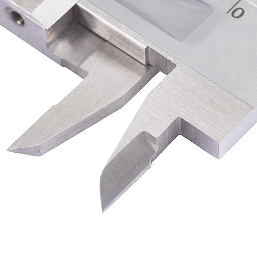 PEC Dial Caliper 0-4 Inch, Stainless Steel Precision Measuring Tool with Shock-Proof Dial, High Accuracy ±0.001"