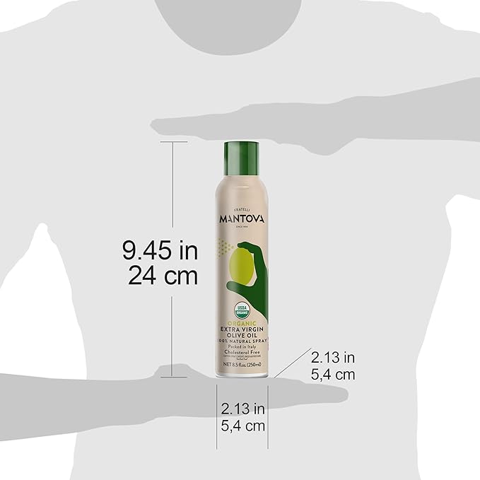 Mantova Organic Italian Extra Virgin Olive Oil Spray, 250ml