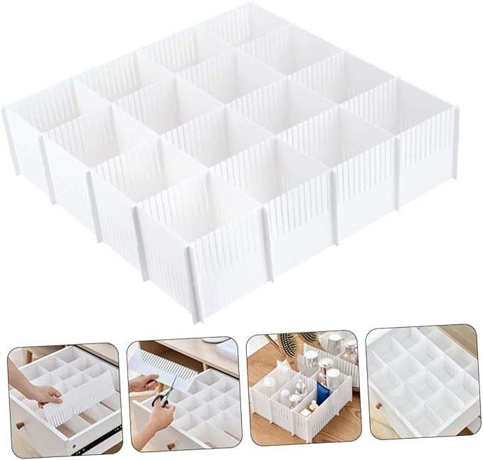 Zerodeko 10pcs Multipurpose Drawer Dividers Closet Organizers and Storage Easy to Use for Dresser Drawer Partition
