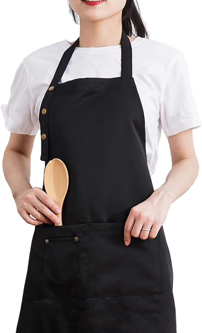 MORNITE Art Aprons for Painting Pottery Ceramics, Mens Women Kitchen Cooking Aprons Waterproof Green