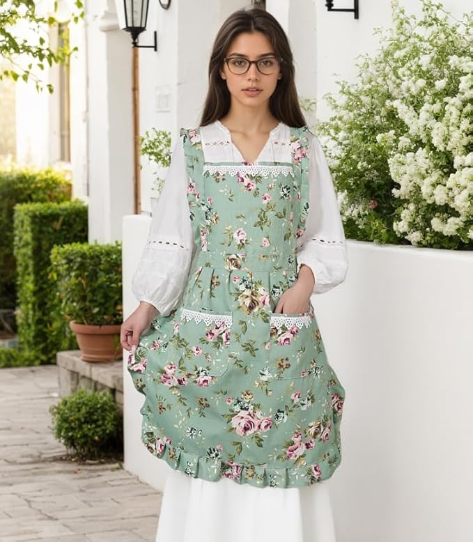 Funny Aprons for Women with Pockets, Kitchen Cooking Grilling Bbq Cute Chef Apron, Mothers Day Birthday Gifts for Women