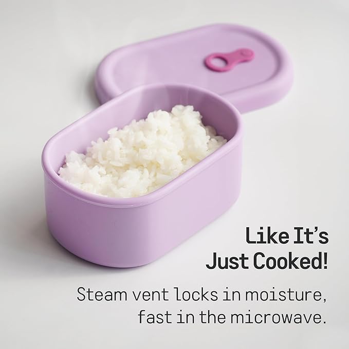 Premium Korean-Made Silicone Airtight Food Container with Steam Vent – BPA Free, Leakproof, Microwave & Freezer Safe Meal Prep. & Leftovers Storage (Mandarin Orange, 7 floz)