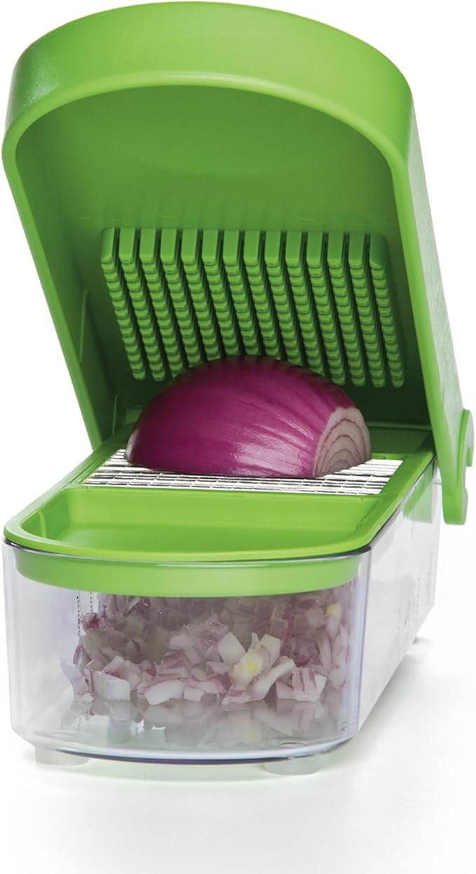 PrepWorks Onion Chopper – Green/White, Standard, for Quick and Easy Dicing and Chopping