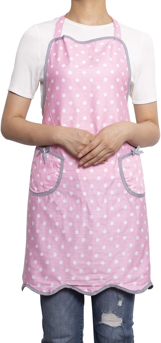 NEOVIVA Kitchen Aprons for Women with Pockets,Cooking Aprons for Women,Vintage Apron for Baking Gardening,Gifts for Mothers