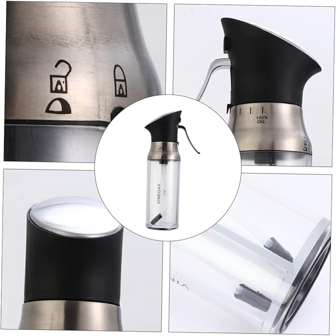 LIFKOME Oil Bottle Dispenser 200ml Sauce Sprayer Easy to Clean Dry Olive Oil Vinegar Sprayer