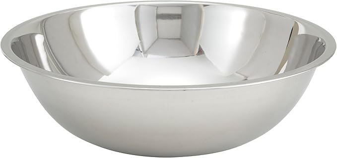 Winco 16 Quart Heavy-Duty Stainless Steel Mixing Bowl