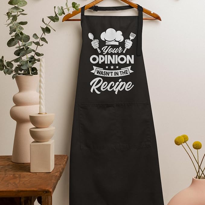 SANDJEST Men's Aprons with Pockets - Funny Aprons for Men BBQ, Kitchen, Cooking - Gifts for Birthday, Birthday