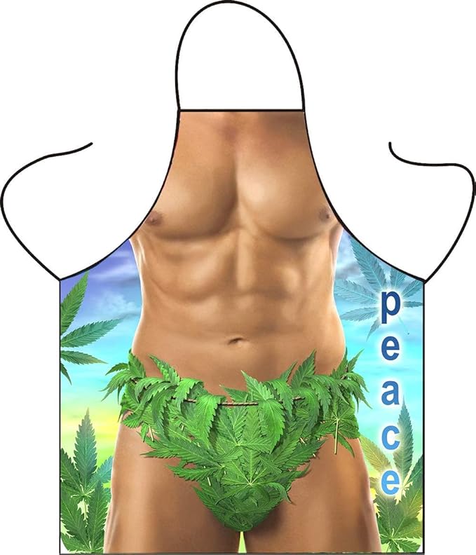 Men Women Funny Cute Cooking Baking BBQ Apron Gift for Adult Party Costume (Jungle Man)