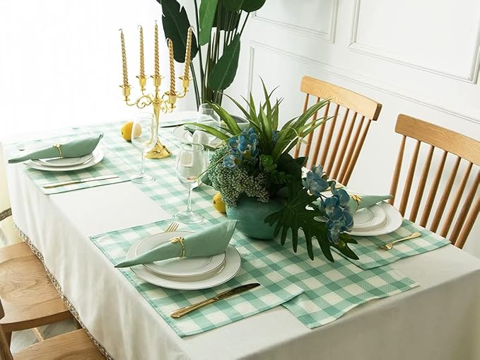 Sage Green Cloth Napkins Set of 12, 100% Cotton,Thick 220 GSM Dinner Napkins,Reusable, Absorbent & Structured, 18x18 Inch for Everyday Use, Weddings & Holiday Table Setting (Sage)