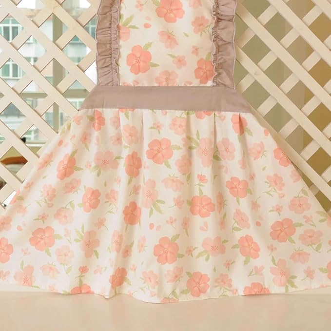 CRB Fashion Kids Cooking Baking Apron | Toddler, Little Girls, Cute Kitchen Chef Aprons