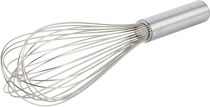 Met Lux 12 x 2.5 x 2.5 Inch Baking Whisk With Ergonomic Handle - Dishwashable Stainless Steel Whisk For Whipping Or Cooking