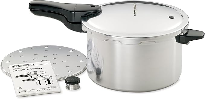 Presto 01282 8-Quart Aluminum Pressure Cooker