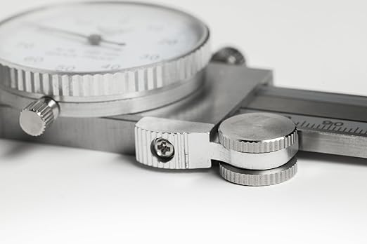 PEC Dial Caliper 0-300mm, Stainless Steel Precision Measuring Tool with Shock-Proof Dial, High Accuracy ±0.03mm