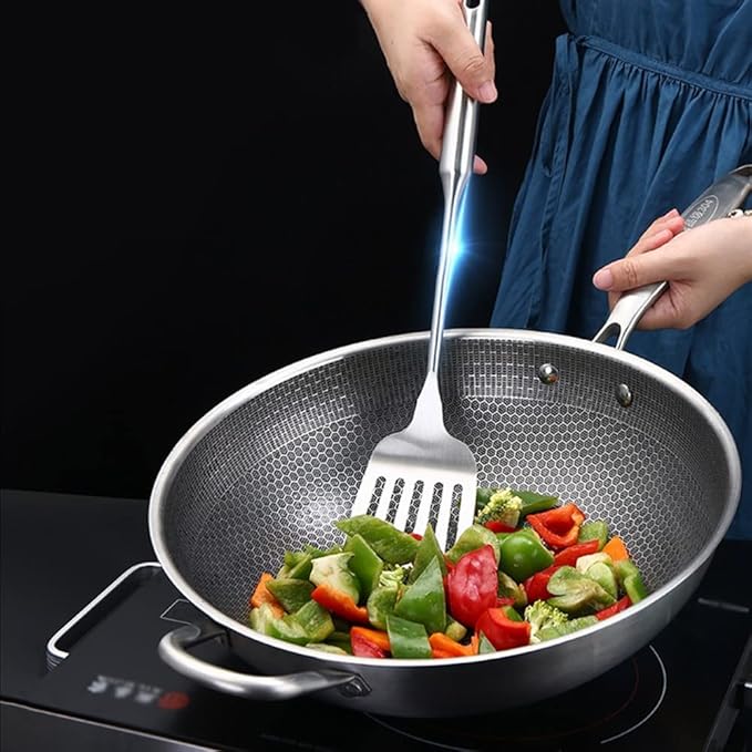 Spatula Slotted Turner Stainless steel 304 Kitchen Cooking Utensils For Home Resturant Flipping kitchen tool grilling,Fish, Eggs and Burgers Durable and Sturdy