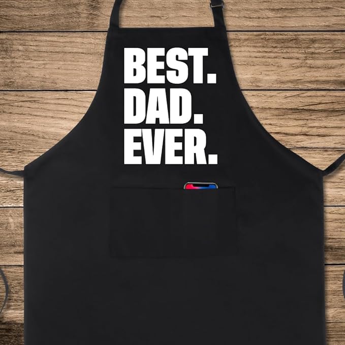 Xornis 100% Cotton Funny Apron for Men Women Adjustable Bib Aprons with 2 Pockets Grill Kitchen Cooking BBQ One Size Fits All