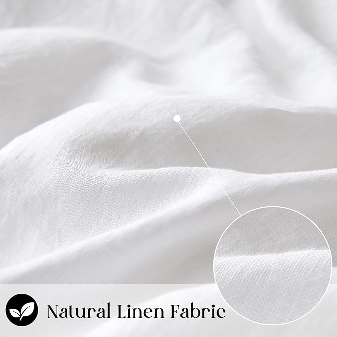Simple&Opulence Linen Placemats Set of 4 – Hemstitched Dinner Cloth Placemats for Wedding,Party,Mothers Day,Easter – Machine Washable and Reusable 14"×19" White