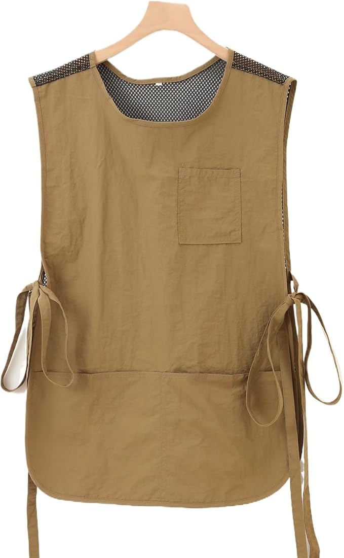 Chef Apron-Cross Back Apron for Men Women with Adjustable Straps and Large Pockets,Canvas